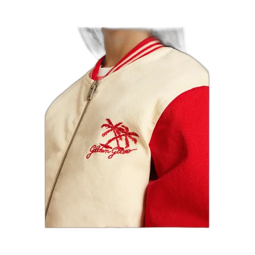 Chest Embroidery Bomber Jacket