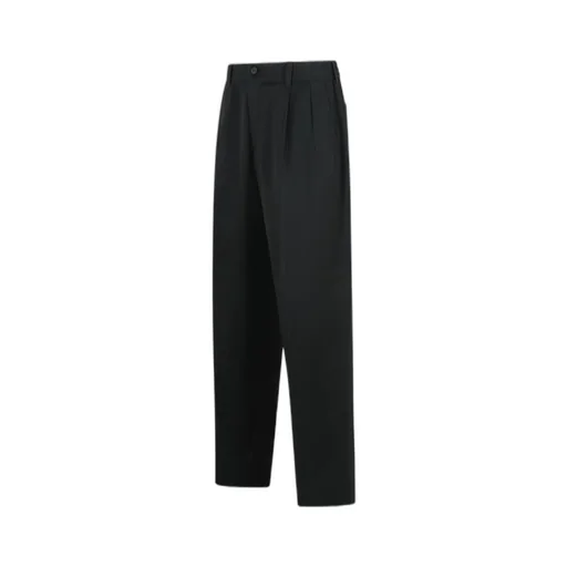 Pleated Straight Leg Trousers