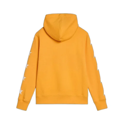 Star Printed Zipped Hoodie