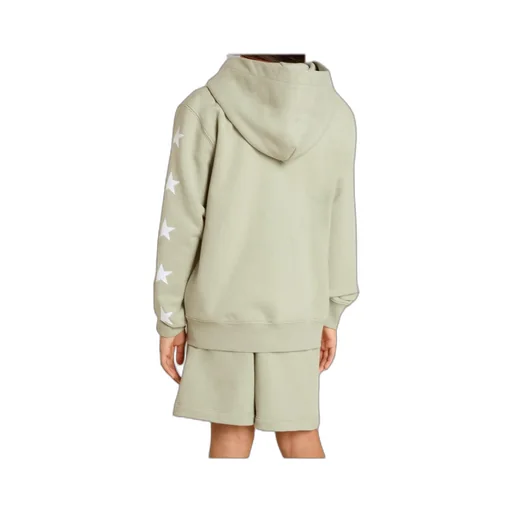 Star Printed Zipped Hoodie