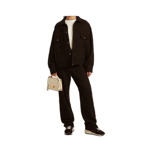 Embellished Tweed Trousers