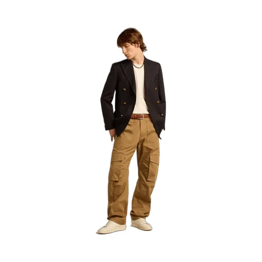 Straight-Leg Cargo Trousers