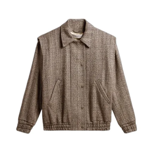 Herringbone Bomber Jacket