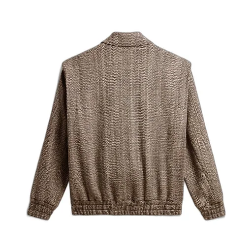 Herringbone Bomber Jacket