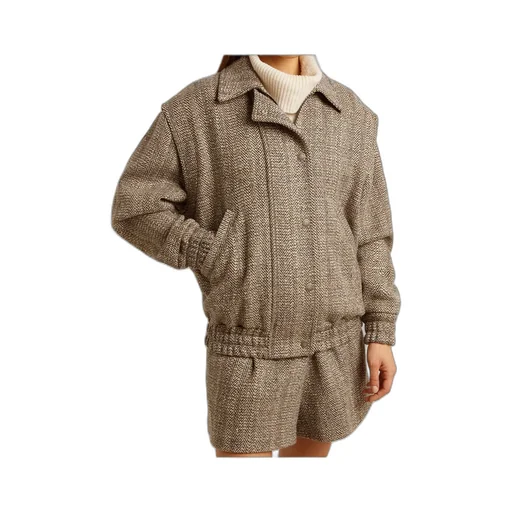 Herringbone Bomber Jacket