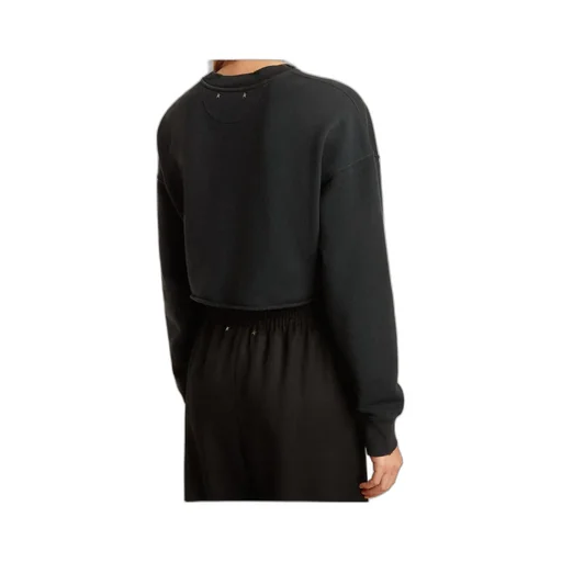 Crystal Embellished Cropped Sweatshirt