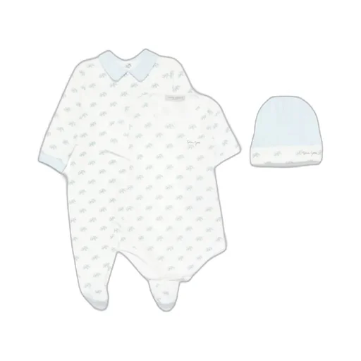 Elephant-Print Babygrow Set
