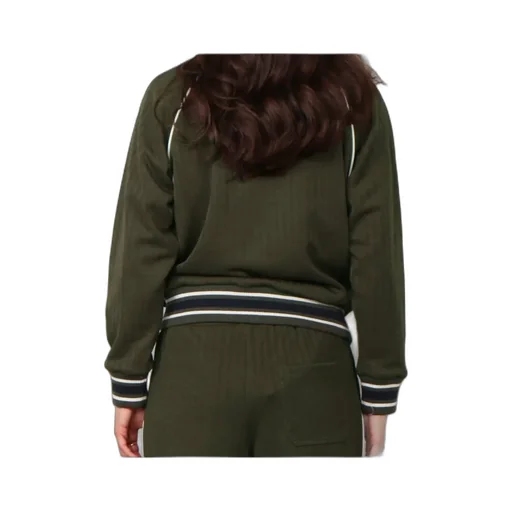 Logo Printed Zip-Up Sweatshirt