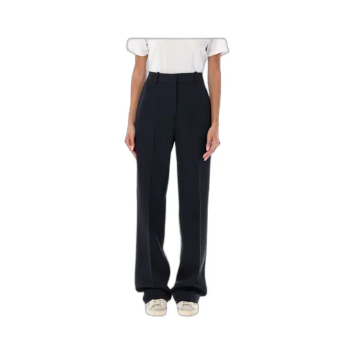 Straight-Leg Pleat-Detailed Pants