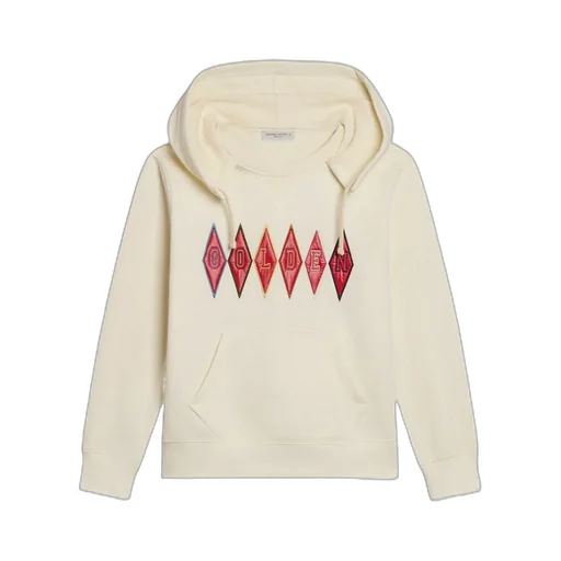 Hooded Sweatshirt With Golden Embroidery