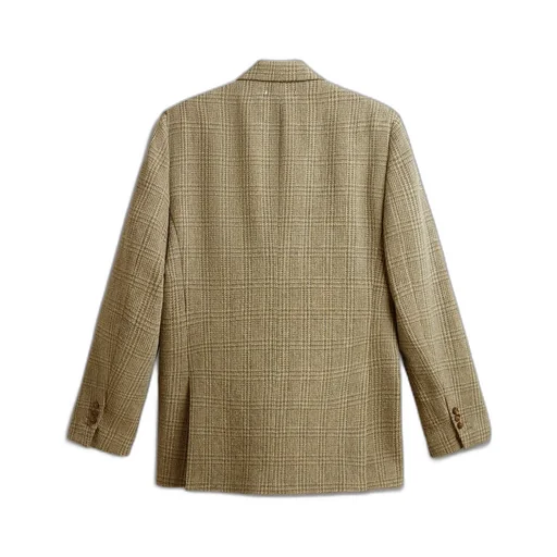 Double-Breasted Blazer In Shetland Wool