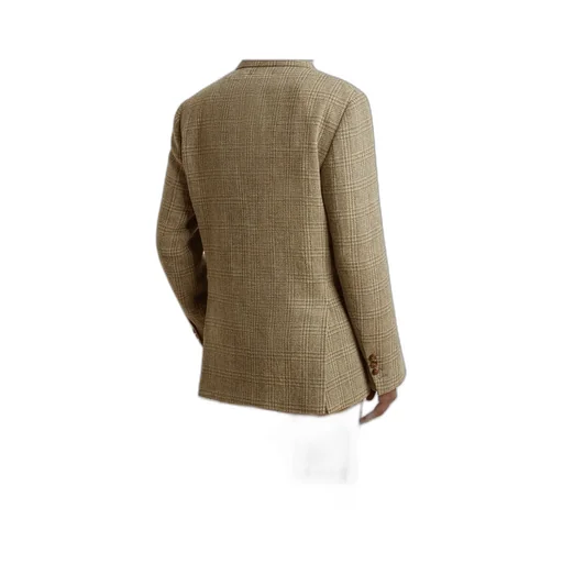 Double-Breasted Blazer In Shetland Wool