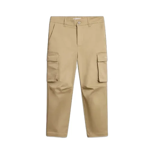 Logo Embroidered Tapered Cargo Trousers