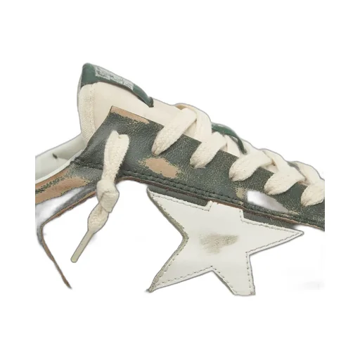 Stardan Distressed Lace-Up Sneakers
