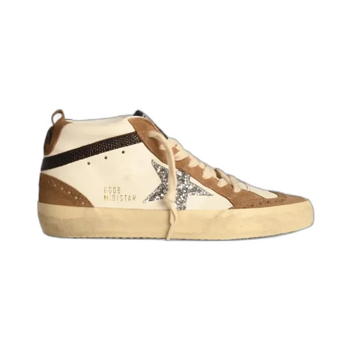 Mid Star Glittered Sneakers