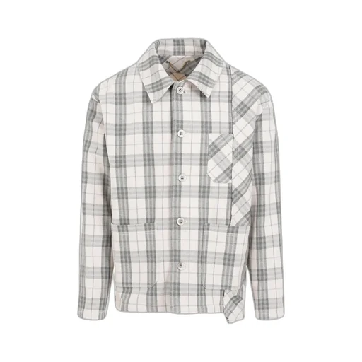 Checked Buttoned Work Shirt
