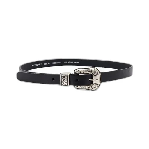 Floral Engraved Buckled Belt