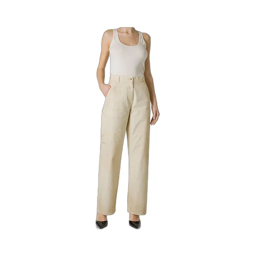 Wide-Leg Workwear Trousers