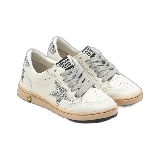 Ball Star Patch Round Toe Sneakers
