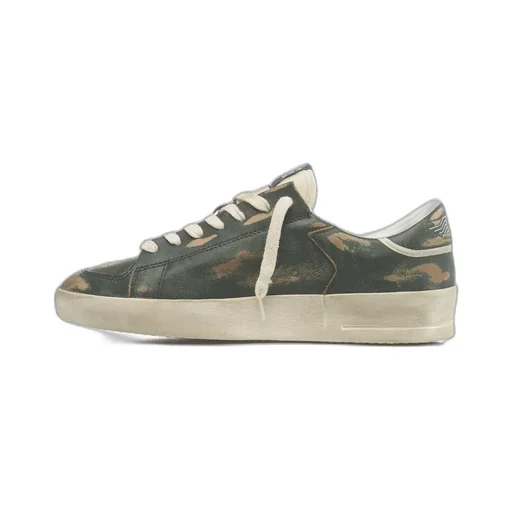 Stardan Distressed Lace-Up Sneakers