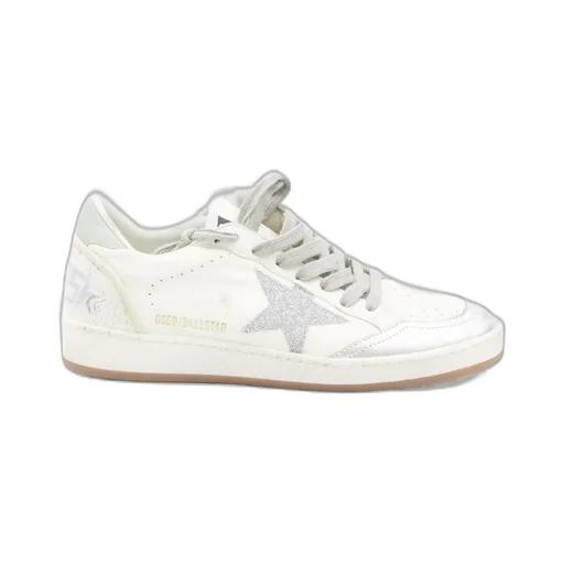 Ball Star Glittered Lace-Up Sneakers