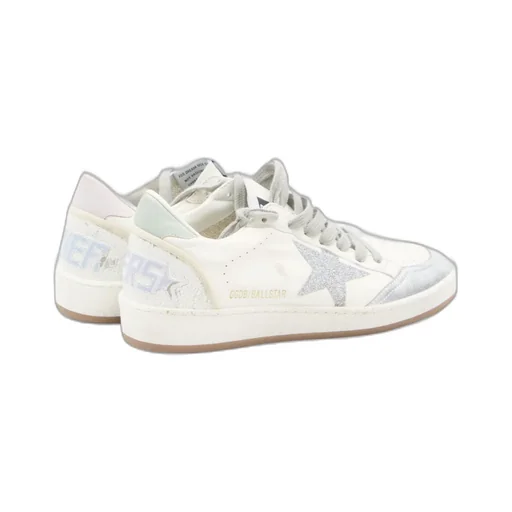 Ball Star Glittered Lace-Up Sneakers