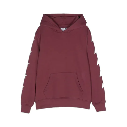 Star-Print Drop-Shoulder Hoodie
