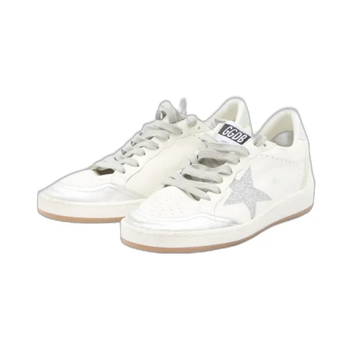 Ball Star Glittered Lace-Up Sneakers