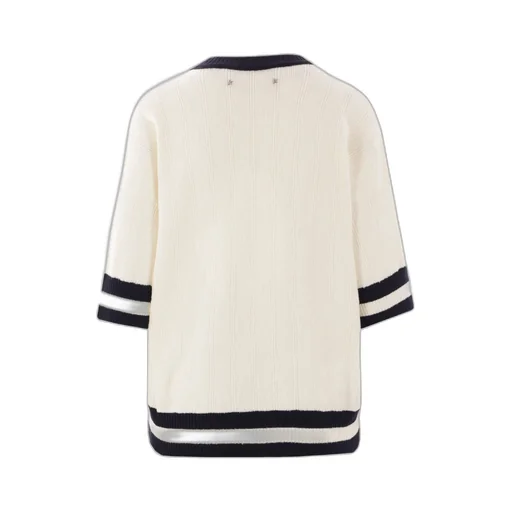 Striped Edge Knitted Sweater