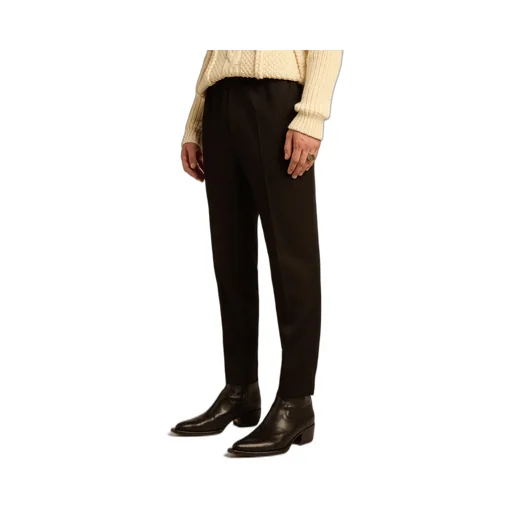 Logo-Plaque Straight-Leg Trousers