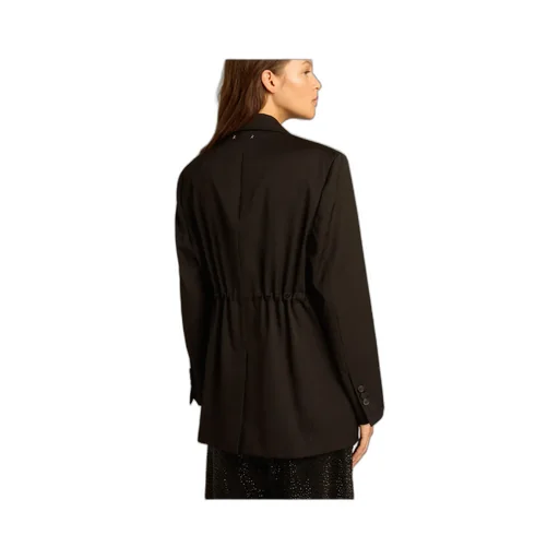 Peak-Lapels Double-Breasted Tailored Blazer