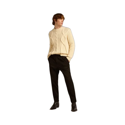 Logo-Plaque Straight-Leg Trousers