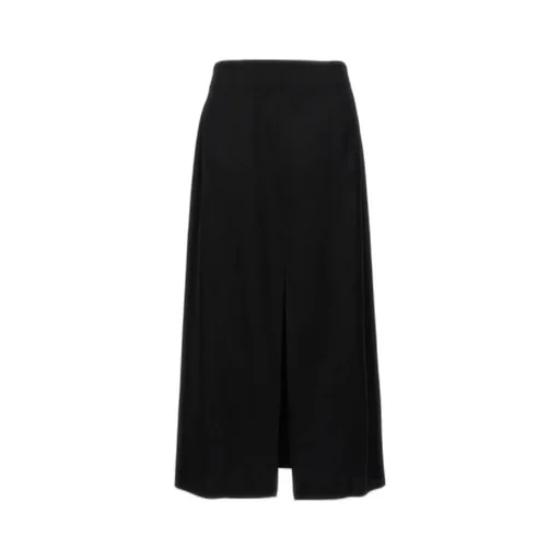 Front-Slit Midi Skirt