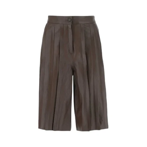 Pleated Bermuda Shorts