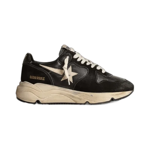 Running Sole Panelled Lace-Up Sneakers
