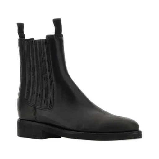 Logo Charm Almond Toe Boots