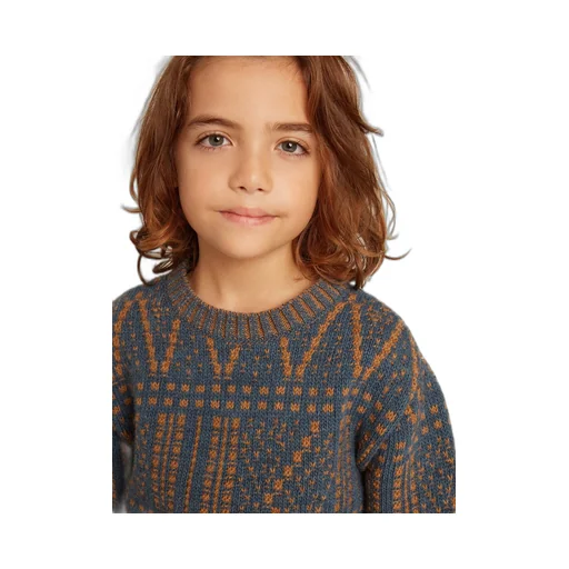 Patterned Knit Sweater