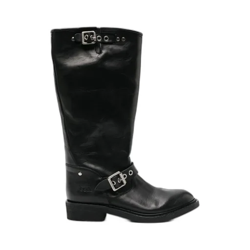 Buckle-Detailed Boots