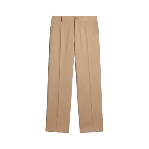 Logo Patch Straight-Leg Pants