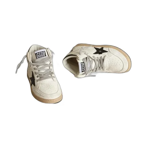 Star Patch High-Top Sneakers