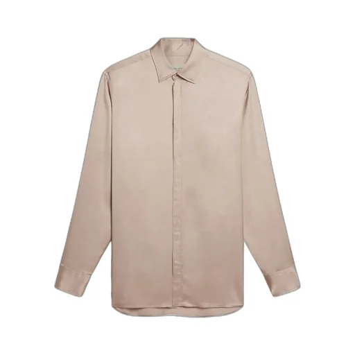 Batilda Boyfriend Long Sleeved Satin Shirt