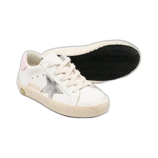 Star Patch Lace-Up Sneakers