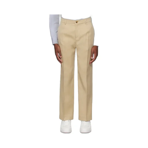 Logo Patch Straight-Leg Pants