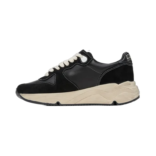 Running Sole Panelled Lace-Up Sneakers