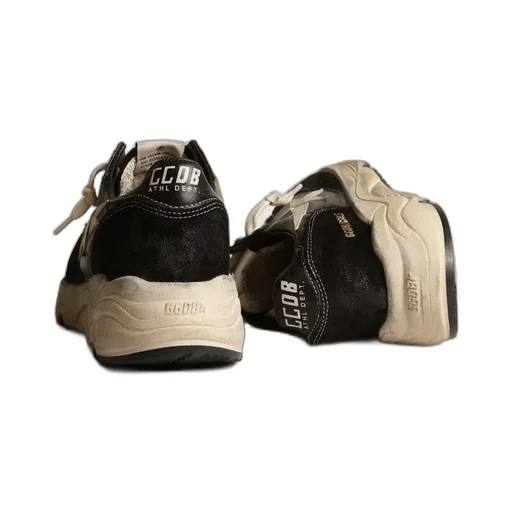 Running Sole Panelled Lace-Up Sneakers