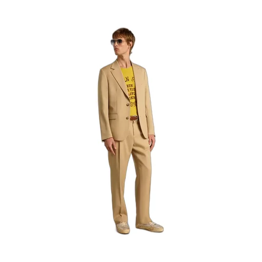 Logo Patch Straight-Leg Pants