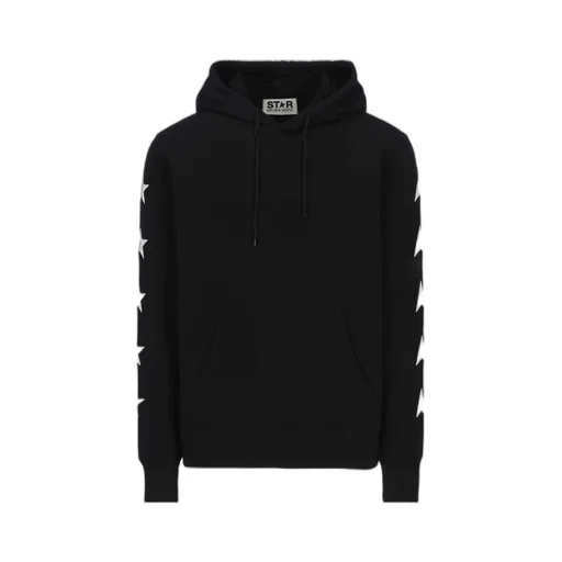 Star Printed Drawstring Hoodie