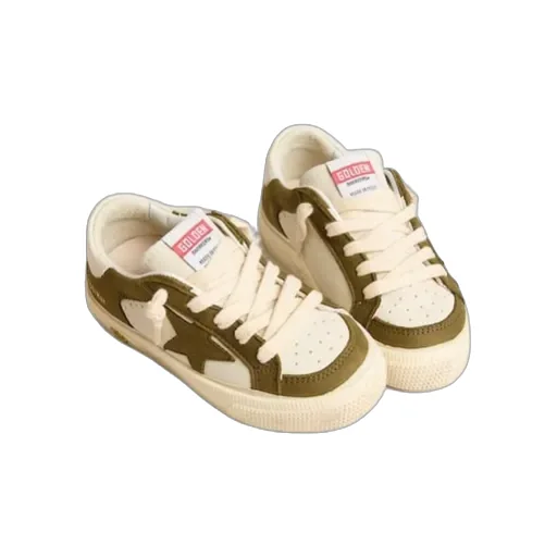May Round Toe Lace-Up Sneakers