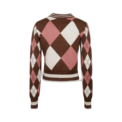 Intarsia-Knit Crewneck Jumper