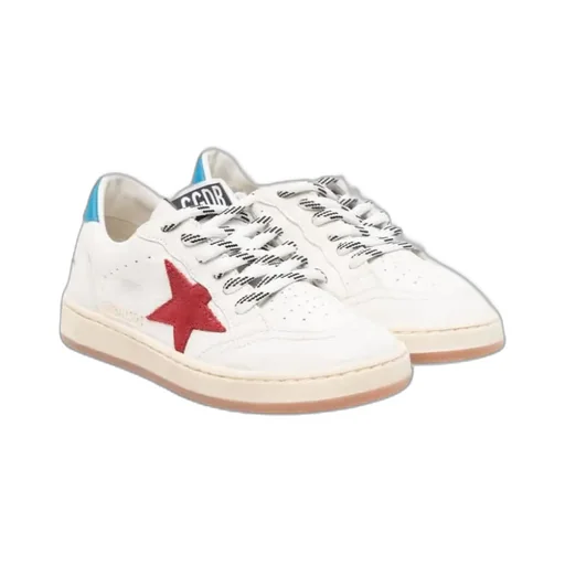 Ball Star-Patch Lace-Up Sneakers